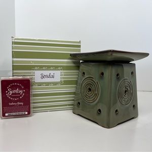 New Scentsy Warmer Full Size Retired Asian Japanese zen square - Sendai